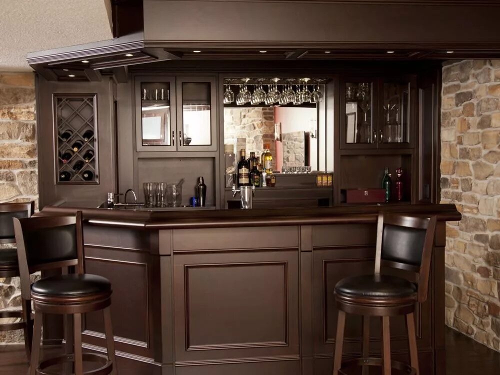 Кухонные бары фото Basement Bar with Granite - Custom Home Bars Bars for home, Custom home bars, Ho