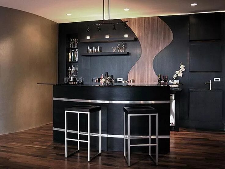 Кухонные бары фото Interior , Small But Chic Bar Counter Designs for Homes with Impressive Design :