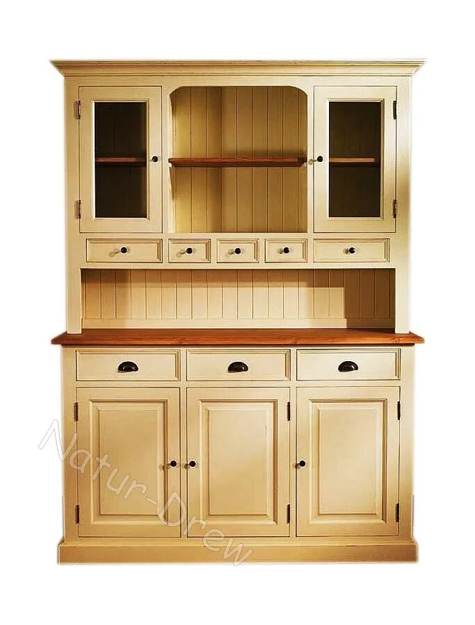 Кухонные буфеты фото Купить НОВЫЙ деревянный сервант, шкаф-витрина, Regal-RETRO 2: отзывы, фото и хар