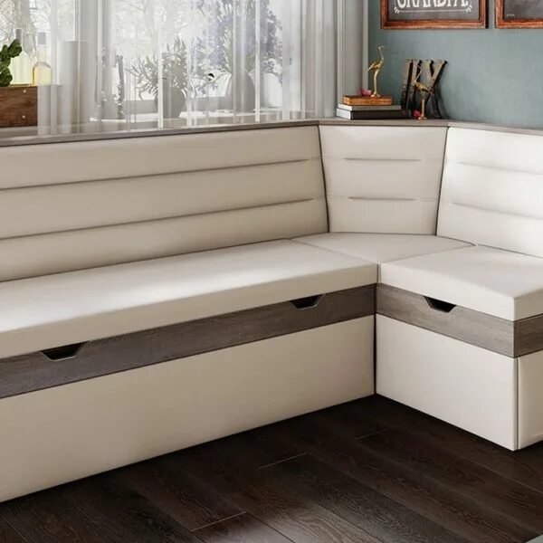 Кухонные диваны со спальным местом фото Купить Скамья угловая со спальным местом "Корсика" по цене 34000 руб в Новосибир