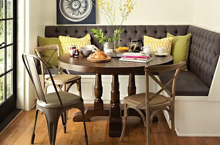 Кухонные диваны в интерьере кухни Кухонный уголок с круглым столом - фото-идеи, советы в блоге об интерьере и диза