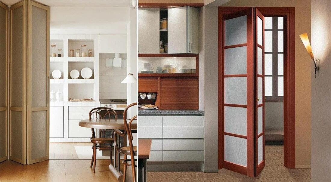 Кухонные двери фото Читайте в нашей статье про все плюсы и минусы дверей на кухню (кухонных дверей)