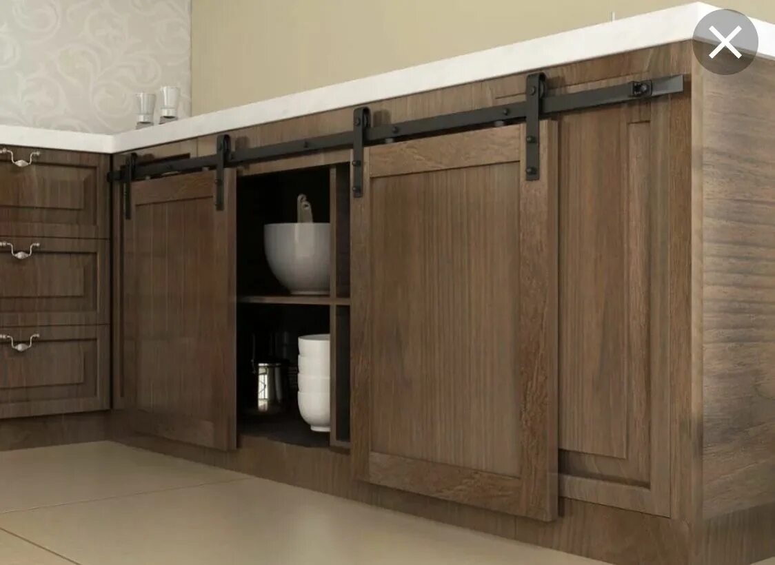 Кухонные дверки фото Pin by Ирнина on Ванны Kitchen cabinets sliding doors, Barn door hardware, Manuf