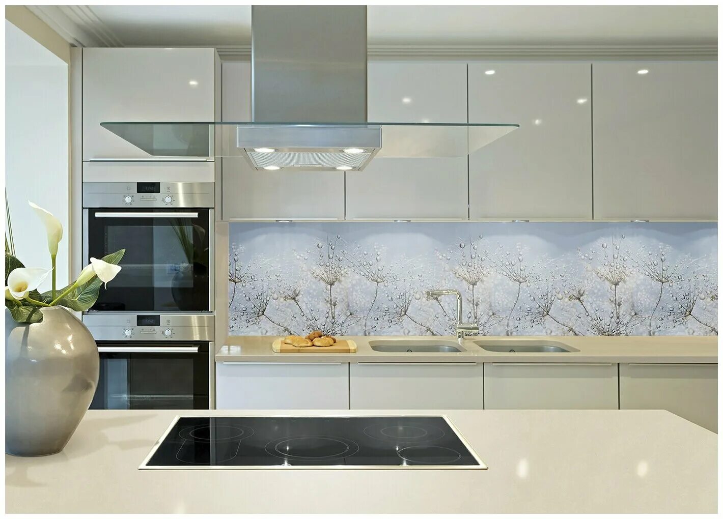 Кухонные фартуки фото интерьере Кухонный фартук с 3D покрытием "Деревянный куб" 1000*600*1,5 мм, АБС пластик, те