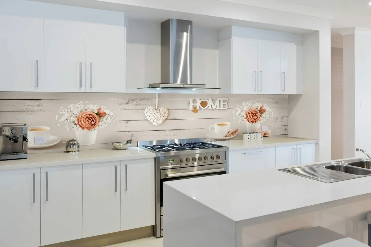 Кухонные фартуки фото интерьере Пластиковый фартук для кухни: плюсы и минусы - Russia-zov.ru