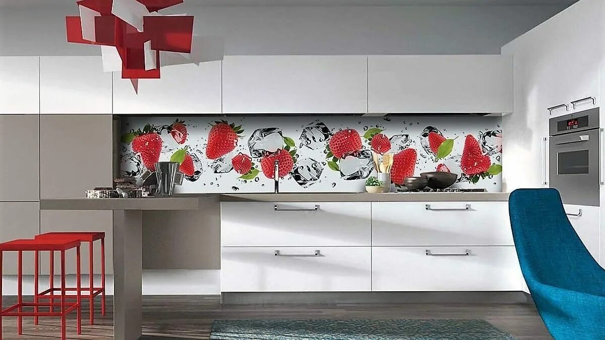 Кухонные фартуки фото интерьере Abs пластик для кухни