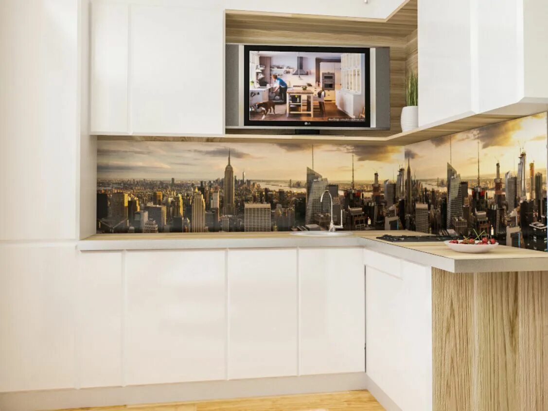 Кухонные фартуки интерьер фото Фартуки для кухни города купить в СПб и Москве. Фартуки для кухни города цены, к