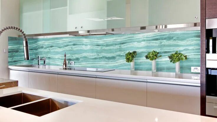 Кухонные фартуки на стену стекло фото Image result for glass backsplash design Backsplash designs, Glass mosaic tile b