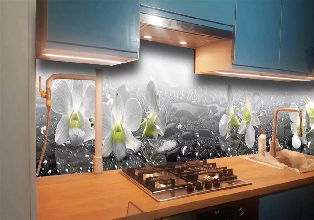 Кухонные фартуки на стену стекло фото Кухонный фартук на стену из стекла - CormanStroy.ru