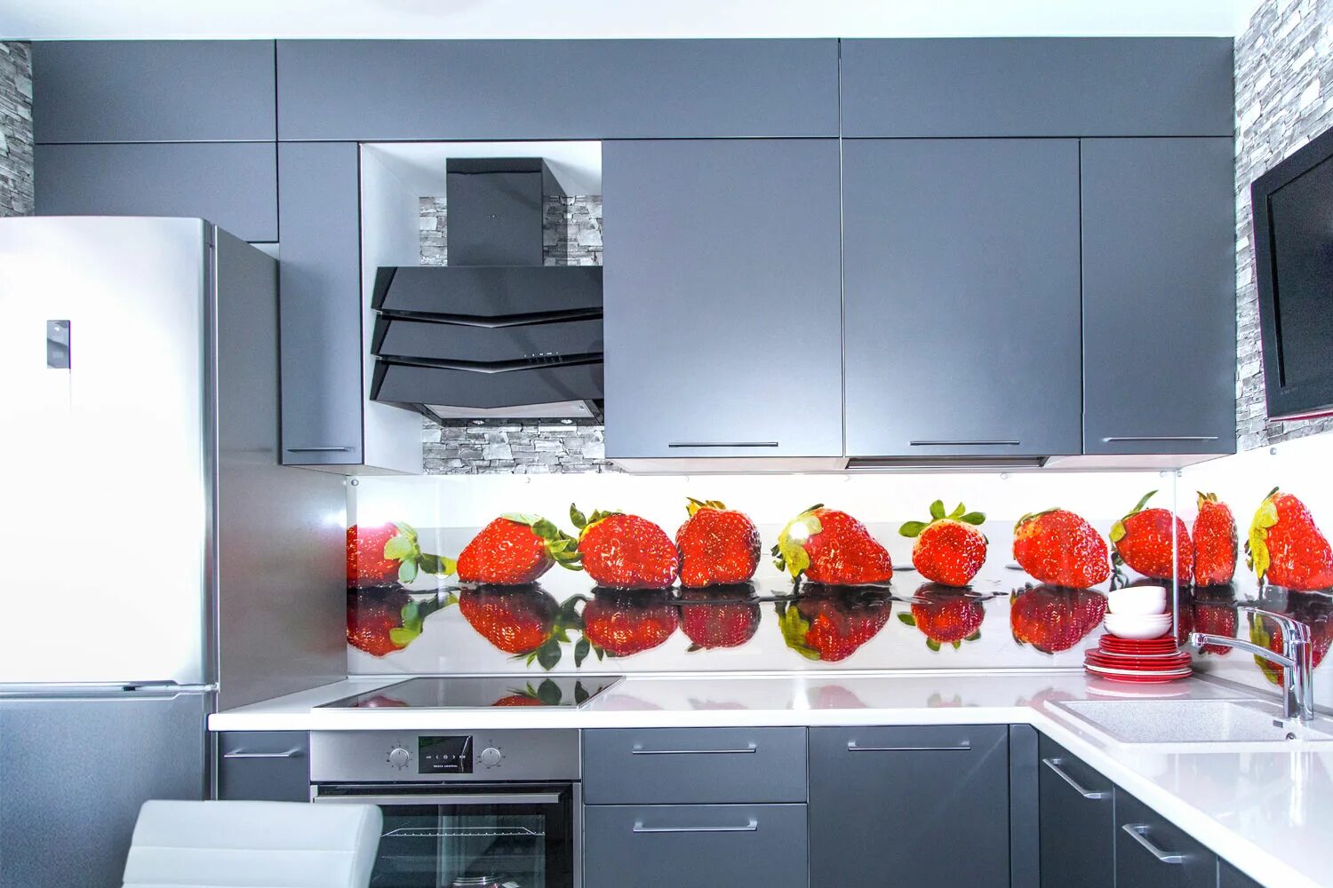 Кухонные фартуки размеры фото Пвх фартуки для кухни