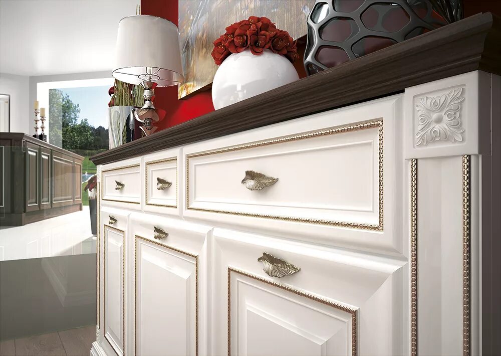 Кухонные фасады фото цена Итальянская кухня Attimec Орнелла бьянка купить в Краснодаре - цены в интернет-м