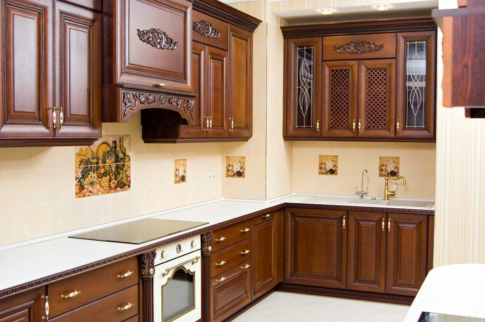 Кухонные фасады фото цена Кухня Кауния купить по цене 461 890 руб. с профессиональной сборкой и доставкой 