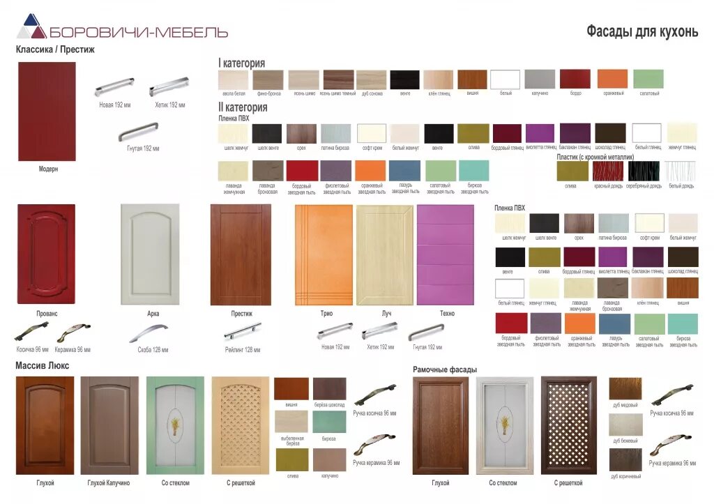 Кухонные фасады фото цвета Новинка! Фасады для кухонь