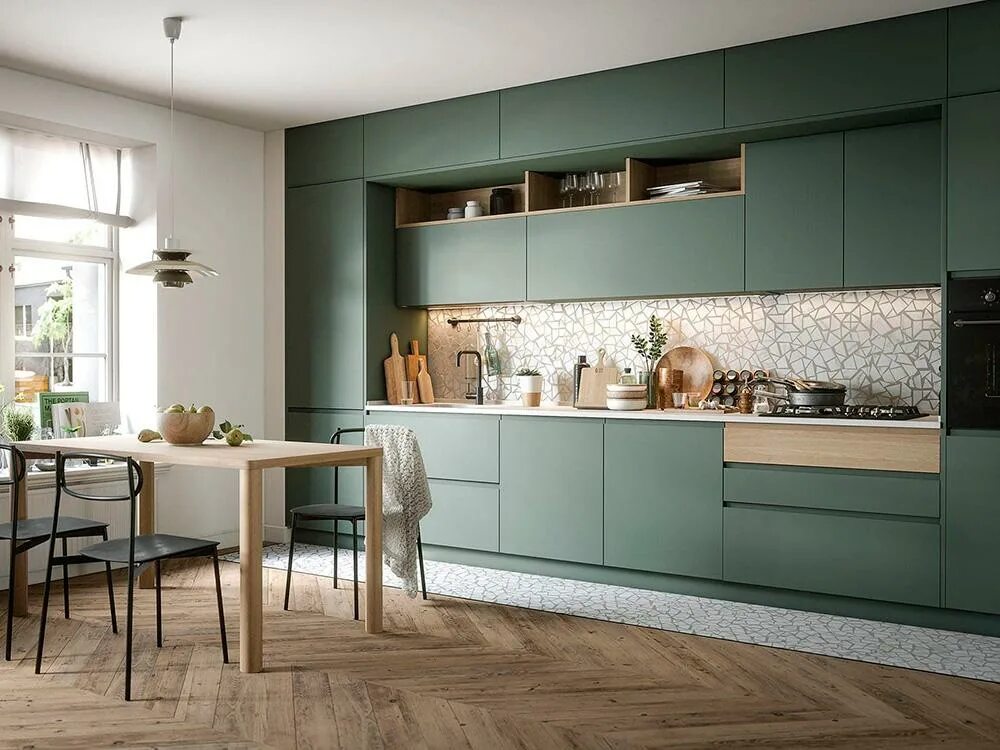 Кухонные фасады фото в интерьере Набор мебели для кухни "Капри", денвер - купить в интернет-магазине Мебель Белор