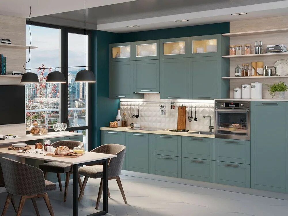 Кухонные фасады фото в интерьере Кухня ag-20 заказать недорого в Москве - 1Кухонный