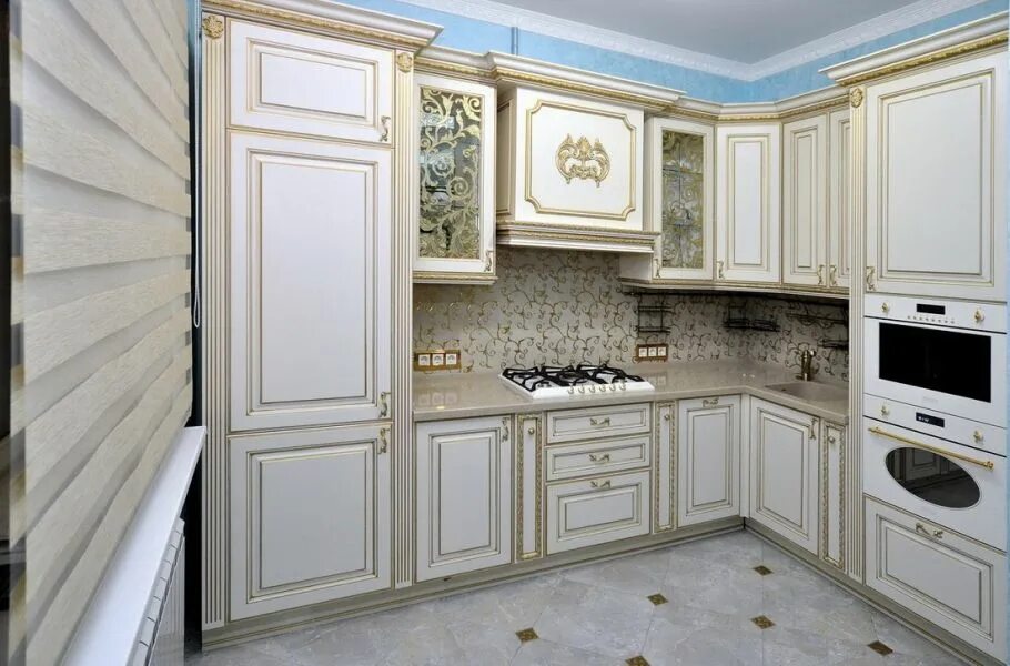 Кухонные фасады краснодар фото Угловая классическая кухня / Мебельная фабрика "Элна", г. Кузнецк