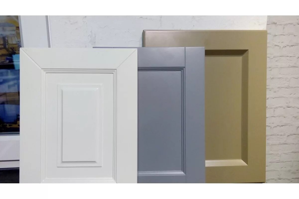 Кухонные фасады мдф фото Фасад кухонный из МДФ крашенный матовый с филёнкой купить в СПб