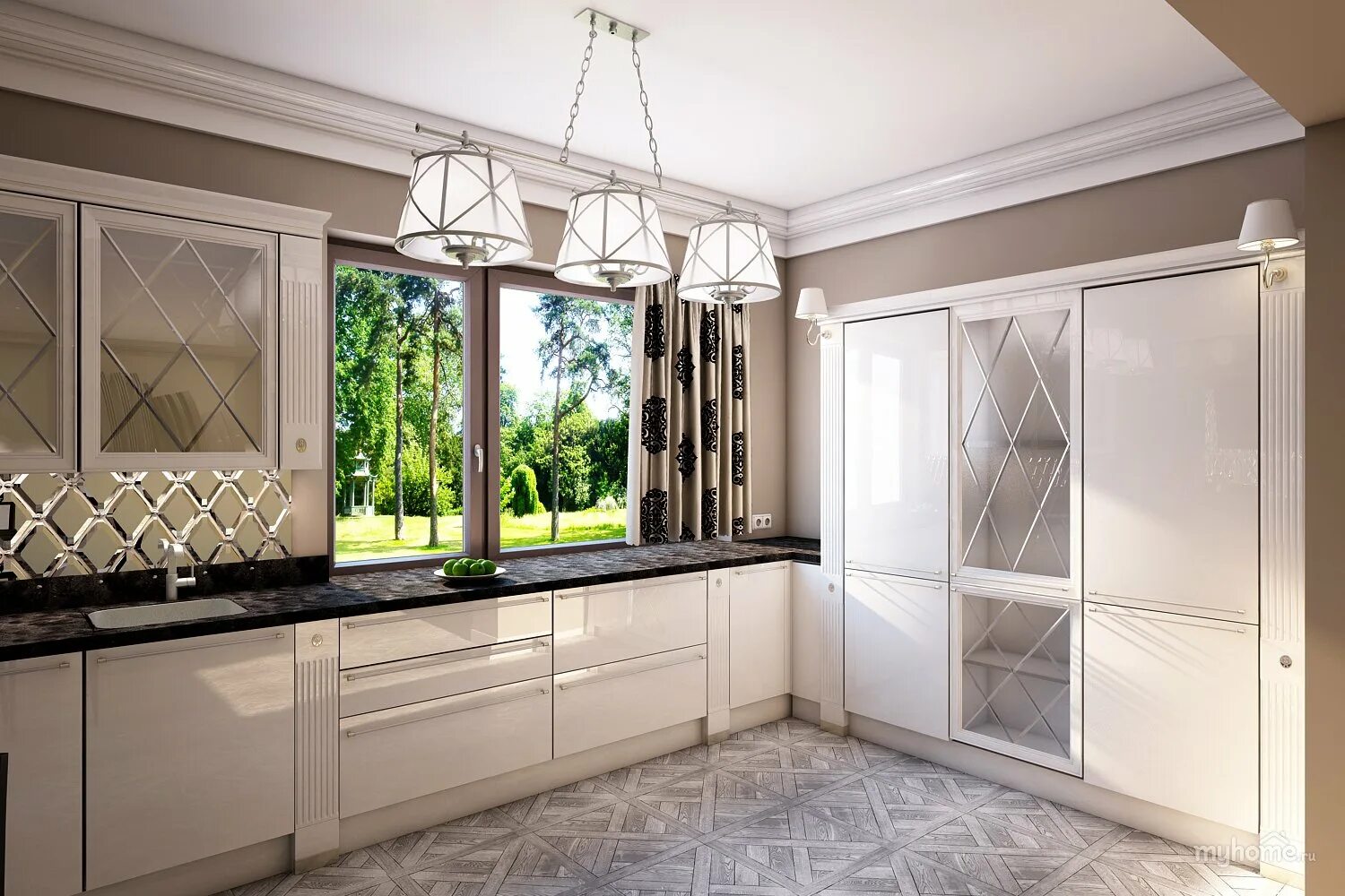 Кухонные фасады со стеклом фото Фасады под стекло: найдено 89 картинок