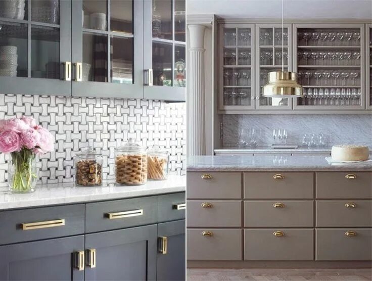 Кухонные фасады в интерьере Golden color in the interior of the kitchen - Decor Around The World Kitchen dec