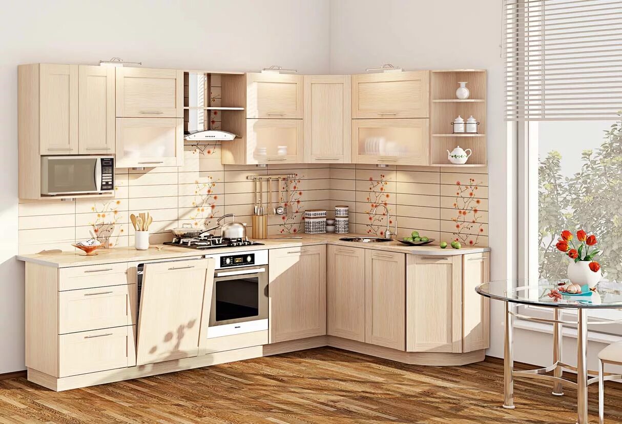 Кухонные фото каталоги Угловая кухня Престиж КХ-429 в Мебельгуд за 37 450 руб.