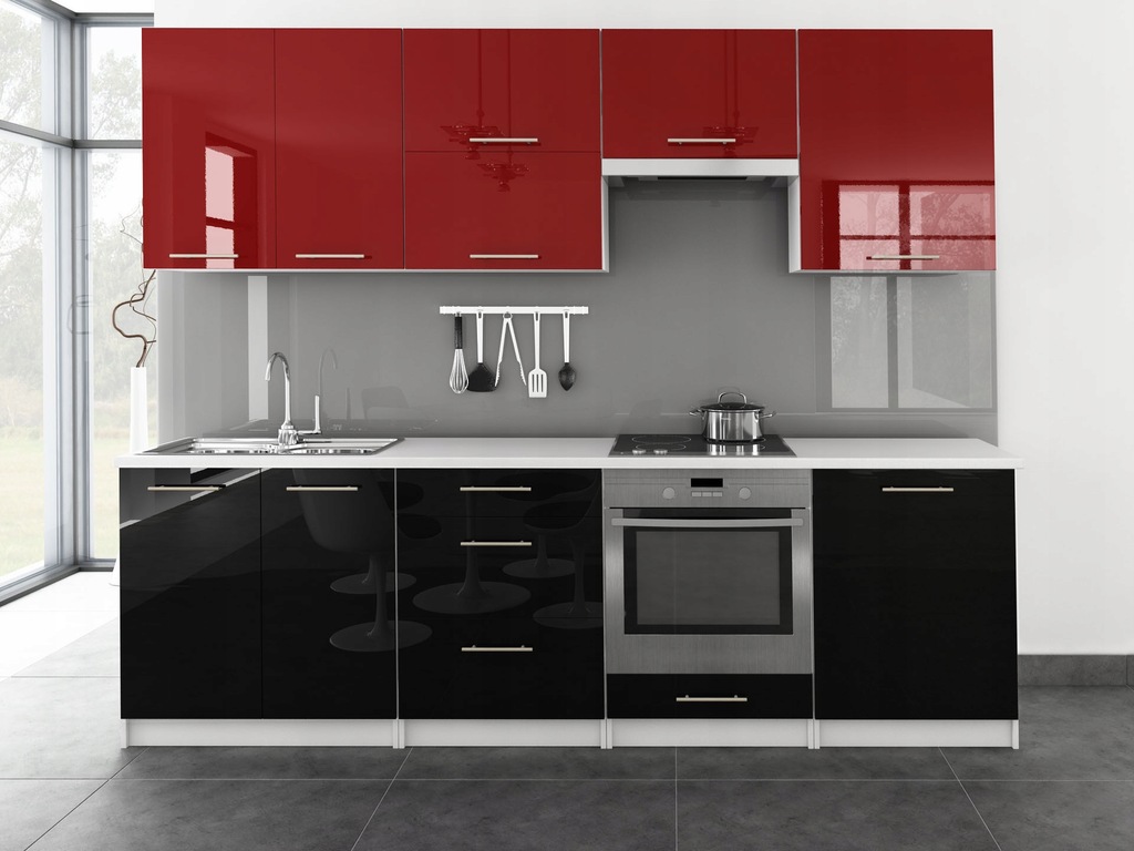 Кухонные гарнитуры 2 метра фото дизайн Купить Кухня Toro 2,60 м, белый глянец: отзывы, фото и характеристики на Aredi.r