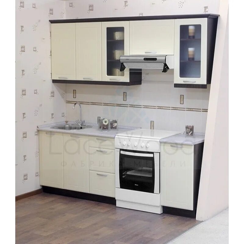 Кухонные гарнитуры 2 метра фото дизайн Кухня Бруцоло на 12кв метров по цене от 18703 руб. от производителя с доставкой 