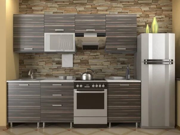 Кухонные гарнитуры 2 метра фото дизайн Кухни р м: найдено 87 изображений