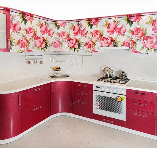 Кухонные гарнитуры абакан каталог фото Кухонный гарнитур угловой с фотопечатью купить в интернет магазине Наша Мебель. 