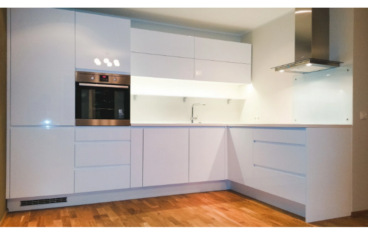 Кухонные гарнитуры без ручек фото Купить Кухня Гранада по оптимальной выгодной цене 0 р. в магазине мебель MeRKUsH