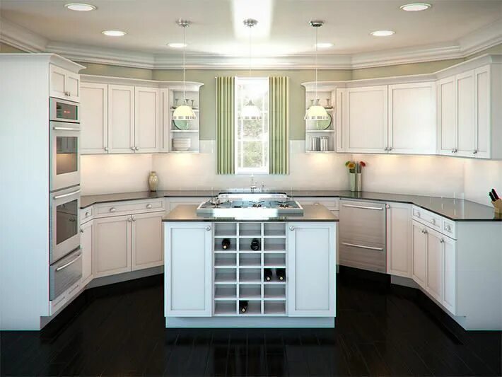 Кухонные гарнитуры буквой п фото дизайн Kitchen and Bathroom Remodeling Anchorage, Alaska Kitchen designs layout, Kitche