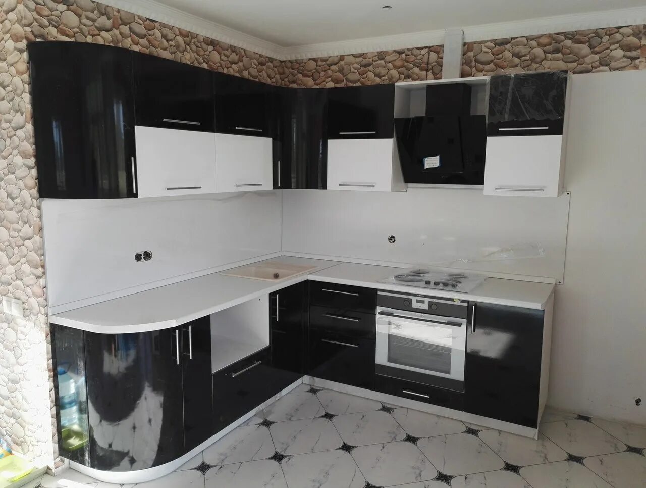 Кухонные гарнитуры черно белого цвета фото Услуги. Изготовлю мебель на заказ в Москве: кухни, шкафы ... стр 2