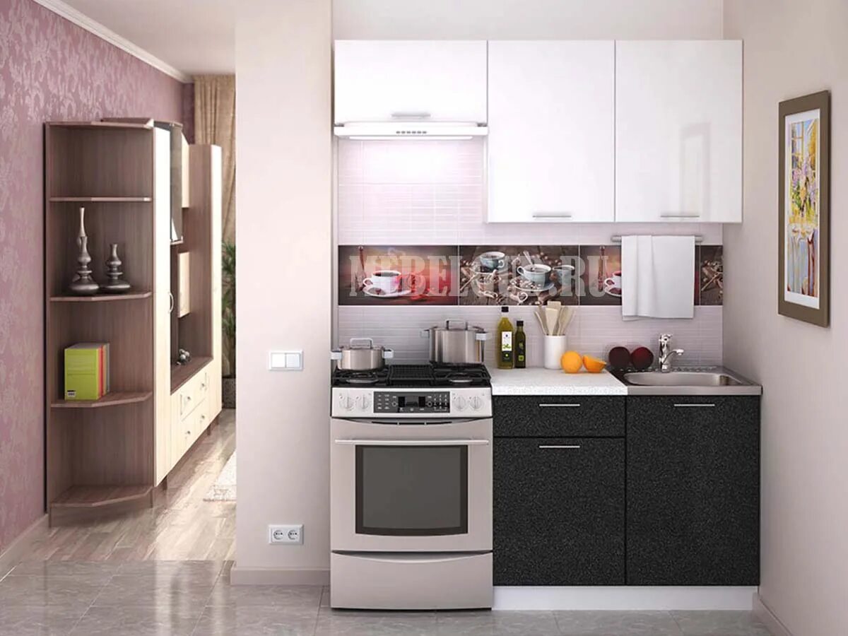 Кухонные гарнитуры для маленькой кухни фото цена Кухня ФВ Глянец за 19 380 руб. купить в Москве Фото, цена и описание