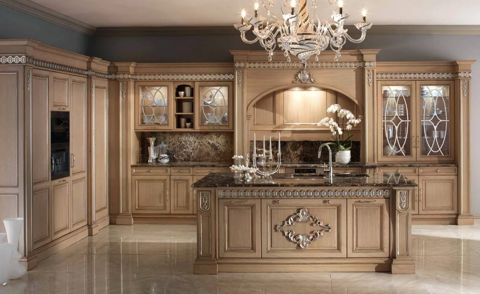 Кухонные гарнитуры дорогие фото и цены Кухня Milena фабрики EBANART