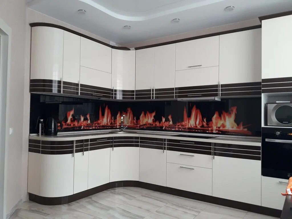 Кухонные гарнитуры эмаль фото Кухня Эмаль 98 заказать недорого в Москве - 1Кухонный