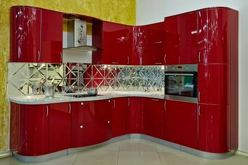 Кухонные гарнитуры эмаль фото Кухня Эмаль 106 заказать недорого в Москве - 1Кухонный