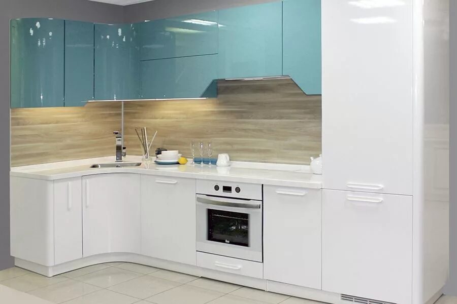 Кухонные гарнитуры эмаль фото Кухонный гарнитур Lago на заказ по привлекательной цене в Екатеринбурге Дизайн к