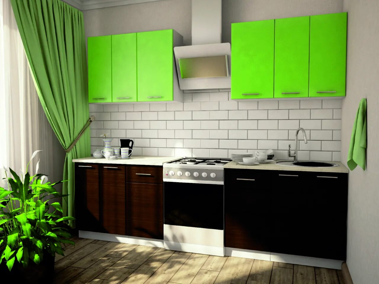 Кухонные гарнитуры фото алматы Кухонный гарнитур "Кардамон" 2,0 м - www.nur-mebel.kz