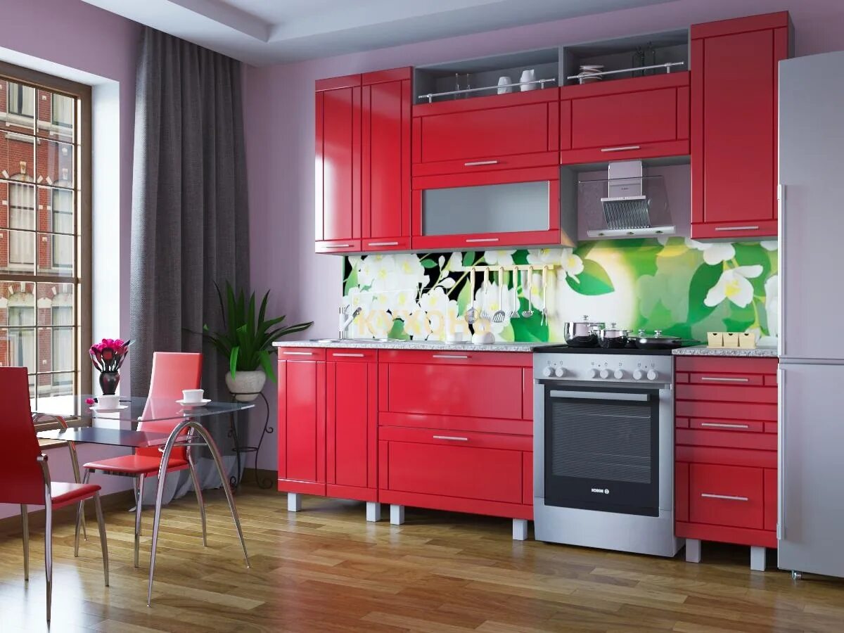 Кухонные гарнитуры фото барнаул Красная кухня: фото, дизайны интерьеров, отзывы, сочетания стилей