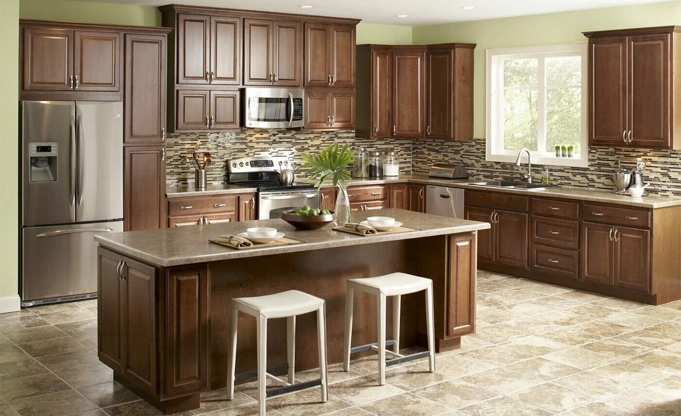 Кухонные гарнитуры фото коричневых цветов Кухонная мебель Абергел по низкой цене в каталоге официального интернет-магазина