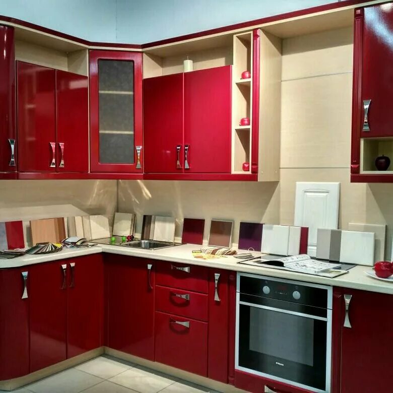 Кухонные гарнитуры фото кострома Кухня "Гранат" - купить в Костроме, цена 60 000 руб., продано 17 марта 2018 - Ку