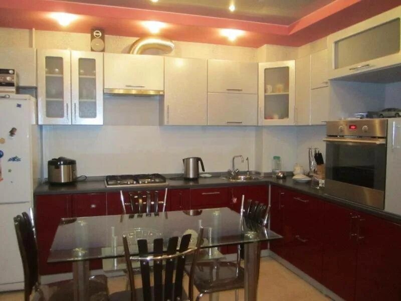 Кухонные гарнитуры фото кострома Кухня МДФ эмаль ХО MipoLine купить в Ростове-на-Дону цена