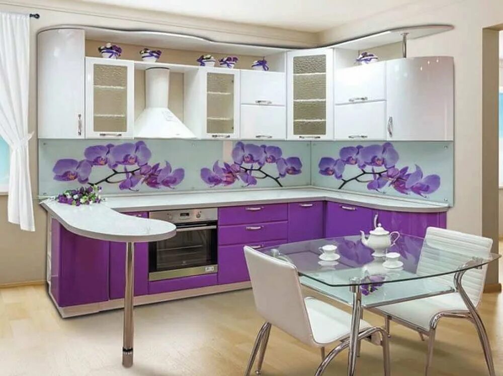 Кухонные гарнитуры фото омск Пленка для кухни (фото и цена за метр на покрытие) - дешево купить кухню из плен