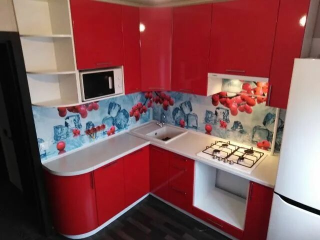 Кухонные гарнитуры фото омск Угловой кухонный гарнитур под заказ - Омск Цена: 56000 рублей Кухня, Шкаф, Мебел