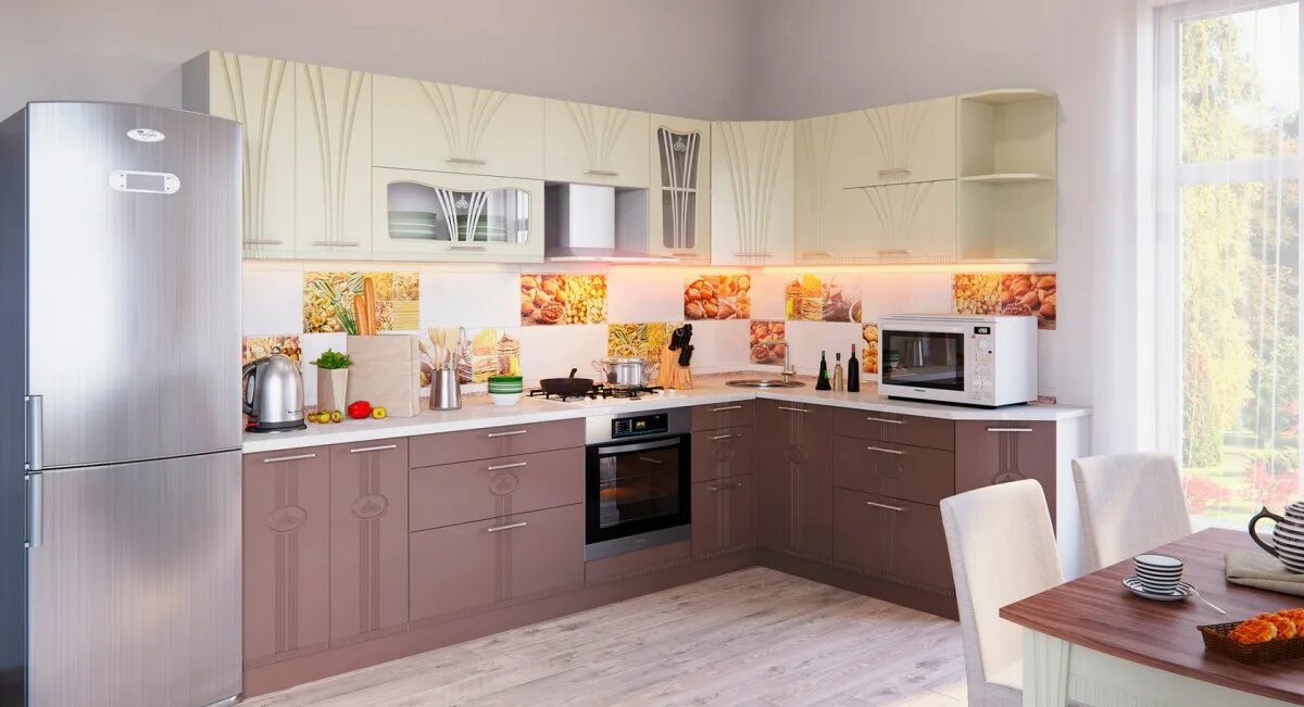 Кухонные гарнитуры фото пенза Угловая кухня Лира по низкой цене в магазине Мебель Дуо Воронеж