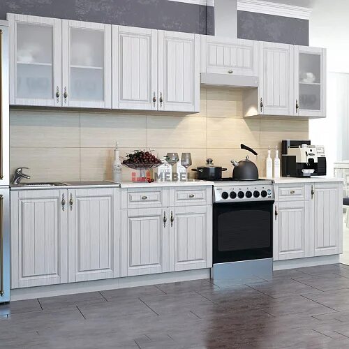 Кухонные гарнитуры фото пенза Кухонный гарнитур Империя 3000-2 Сандал по выгодной цене - купить недорого в Сан