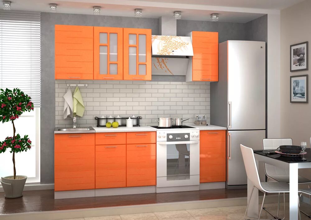 Кухонные гарнитуры фото томск Кухонный гарнитур Техно купить недорого Мебель54 в Новосибирске