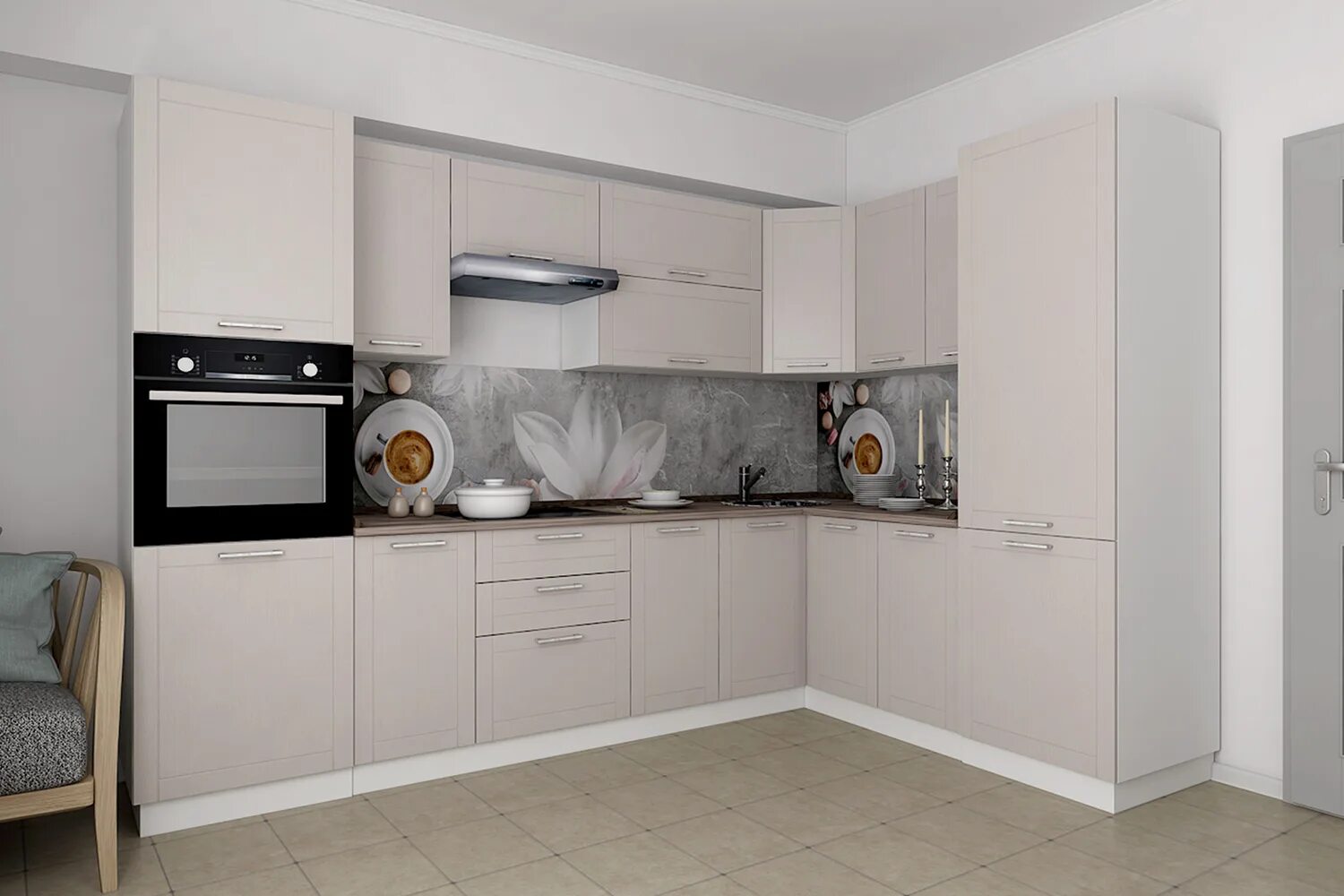 Кухонные гарнитуры хофф каталог цены фото Модульный кухонный гарнитур Стелла 3,01х2,01 м - купить по цене 127 470 рублей в