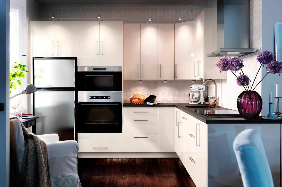 Кухонные гарнитуры идеи фото Decorar cocinas pequeñas Top kitchen designs, Ikea small kitchen, Kitchen design