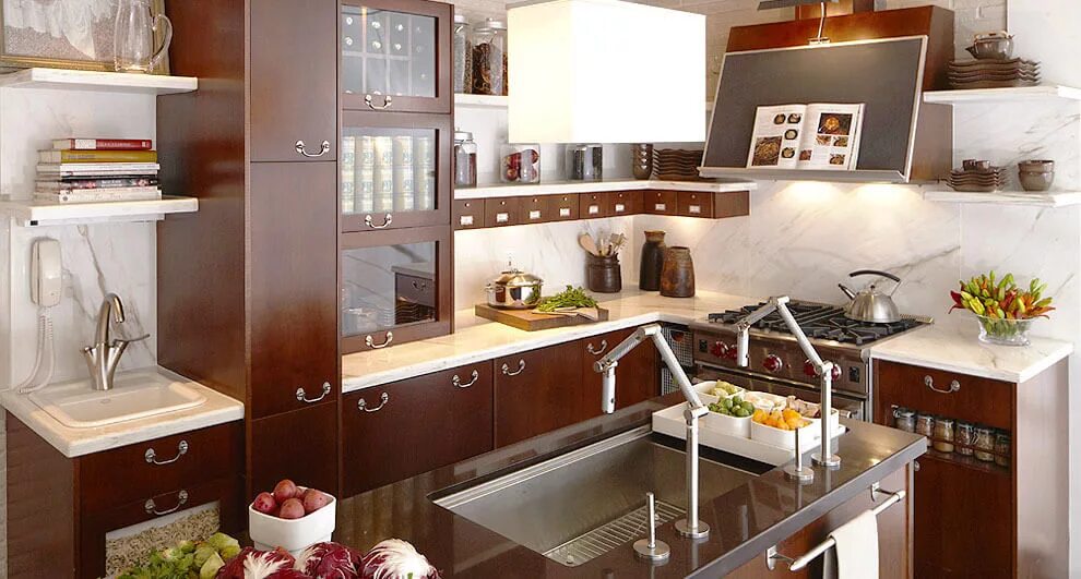 Кухонные гарнитуры идеи фото Кухонные тумбы: устройство и правила выбора Фото
