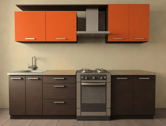 Кухонные гарнитуры из дсп фото Кухня из ЛДСП на заказ недорого купить в Москве - стоимость кухни ДСП - где деше